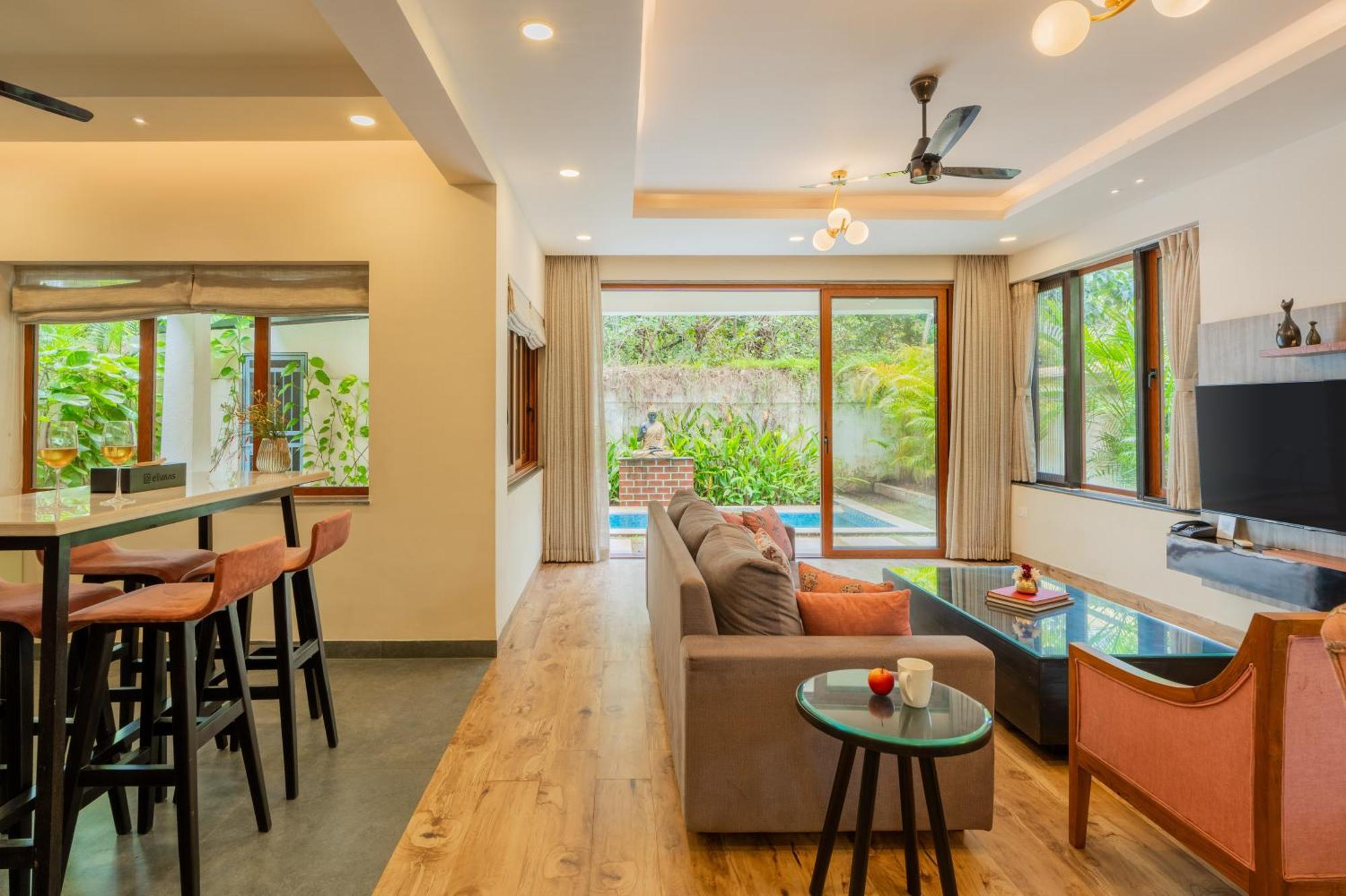 Elivaas 3 Bhk Pvt Pool & Bar - Villa Valerie Oxel 外观 照片