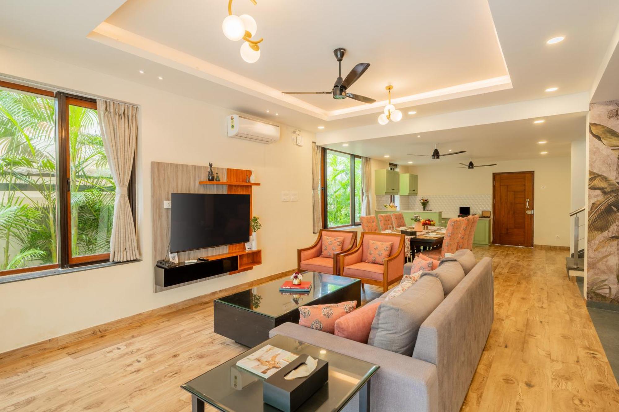 Elivaas 3 Bhk Pvt Pool & Bar - Villa Valerie Oxel 外观 照片