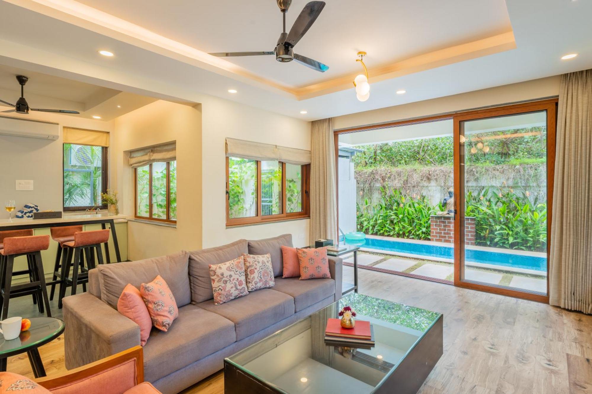 Elivaas 3 Bhk Pvt Pool & Bar - Villa Valerie Oxel 外观 照片